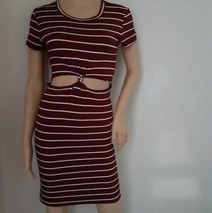 Rue 21 stretch striped dress size S